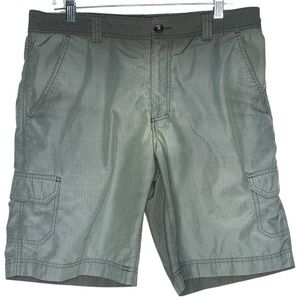 Columbia Cargo Shorts Mens Size 36 Ripstop Gray